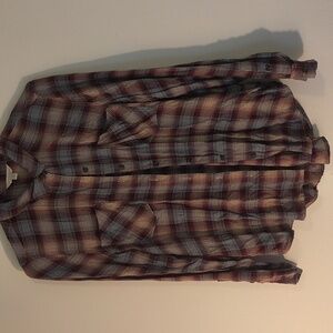 Lucky Brand Red and White Checkered Shirt